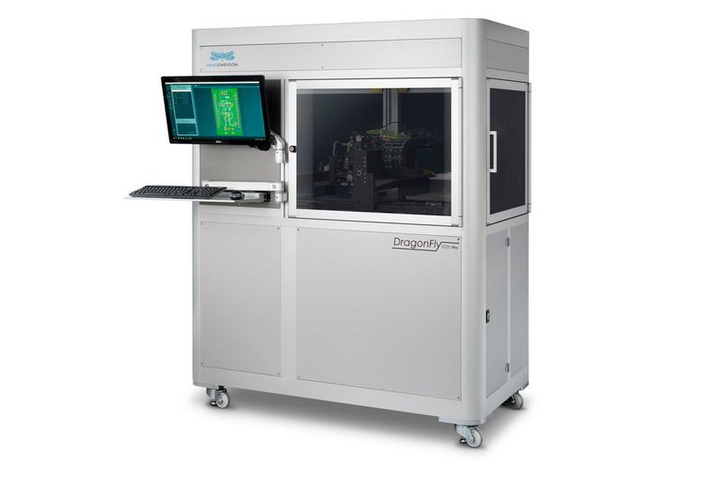 Der DragonFly 2020 Pro 3D-Drucker von Nano Dimension ermöglicht den 3D-Druck von Funktionselektronik wie Sensoren, leitfähigen Geometrien, Antennen, geformten angeschlossenen Geräten und Leiterplatten. (Nano Dimension/Start-up Nation Central )