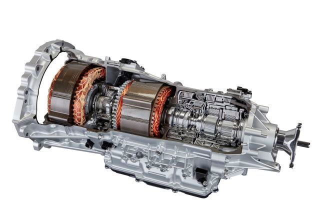 Für diese eignet sich auch der Hybridantrieb Multistage THS II mit zwei E-Maschinen und Zehngang-Radsatz. (Toyota)