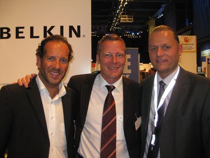 Torsten Schmidtke von Logitech (li.) Gerrit Dewner von Belkin und Oliver Schnee von Logitech (Archiv: Vogel Business Media)