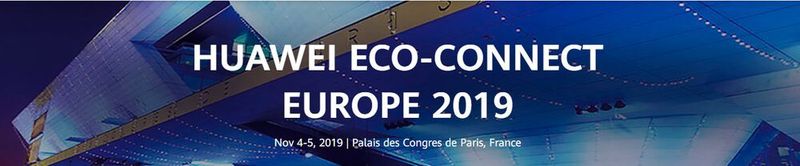 Huawei Eco-Connect Europe 
 
Die Huawei Eco Connect Europe lädt nach einem erfolgreichen Jahr 2018 zum vierten Mal ein. Dieses Jahr fiel der Veranstaltungsort auf die französische Hauptstadt Paris. Auf dem zweitägigen Event können sich Besucher über neue Produkte, Services und Lösungen von Huawei und den partnern der Messe rund um die digitale Transformation informieren. Branchenexperten bieten bei Diskussionen und Vorträgen praxisnahe Insights zu den neuesten Entwicklungen.
 
Wann: 04. – 05. November 2019, Paris.
 
Mehr unter: www.huawei.com (Huawei Eco-Connect Europe)