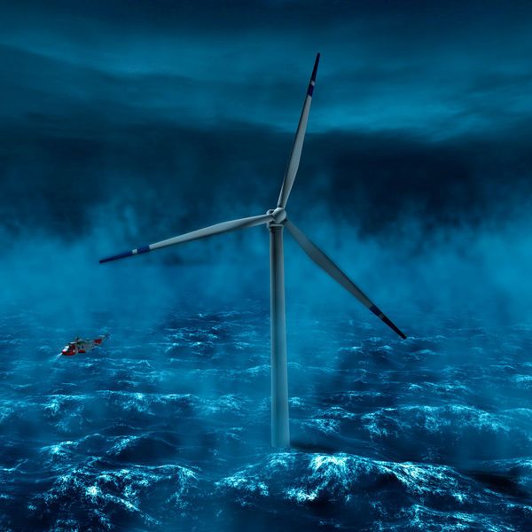 Offshore-Windkraftanlagen müssen rauen Umgebungen standhalten – da ist eine gute Verankerung essenziell. (Bild: Siemens)