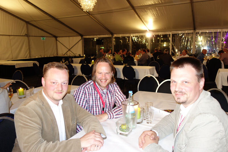 (v. l.) Christian Kaminski, CSB, Marcus Klaus, eBorchardt und Nicolas Schacht, CSB (Bild: IT-BUSINESS)
