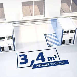 Baugröße deutlich reduziert, Energieeffizienz gesteigert(Bild:  Compair)