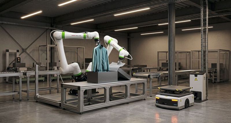 KI-gesteuerte Roboter sind in der Lage, unterschiedliche Fertigungsprozesse selbstständig auszuführen. (Bild: Fanuc)