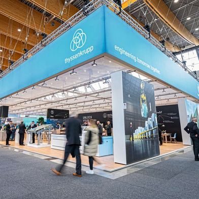 Thssenkrupp war im Oktober auf der Blechexpo und hat sein breites Produktportfolio vorgestellt.  (Bild: Thyssenkrupp Steel Europe AG)