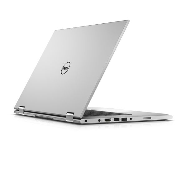 Das Display mit Doppelschernier kann um 360 Grad geschwenkt werden. (Bild: Dell)