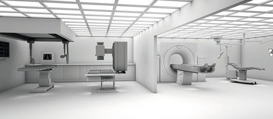 Ob Röntgen, CT, MRT oder C-Bogen-Anwendungen: Das Bewegen einer motorisierten Patientenliege ist eine scheinbar einfache Aufgabe, dennoch kommt ihr eine entscheidende Bedeutung zu. (Bild:  Rollon GmbH)