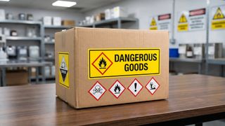 Das neue Gefahrgut-Modul der ERP-Branchenlösung Sage Wincarat unterstützt die rechtssichere Verwaltung von Gefahrstoffen und eine sichere Lagerplatzsteuerung.
 (Bild: © Nusrat/stock.adobe.com - generiert mit KI)