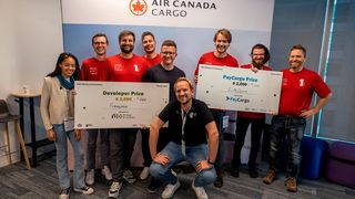 Zwei Teams aus dem Projekt „Digitales Testfeld Air Cargo“ haben beim „ONE Record Hackathon“ in Toronto (Kanada) abgeräumt. Der „ONE Record Hackathon 2023“ findet vom 23. bis zum 25. Juni im hessischen Seeheim statt, Gastgeber wird dann Lufthansa Cargo sein. (Bild: Fraunhofer-IML)
