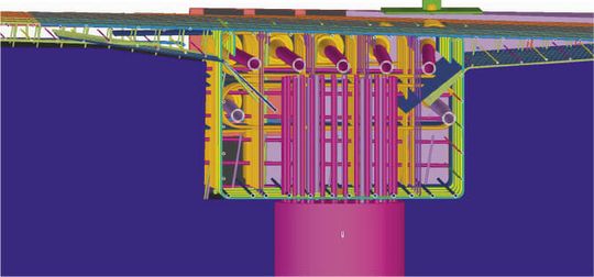 (Planung der Brückenbewehrung in Tekla Structures. Bild: Trimble)
