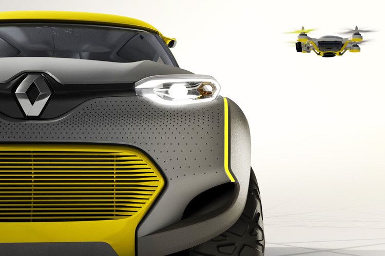 Die Flug-Drohne soll nur ein kleiner Gag sein. (Foto: Renault)