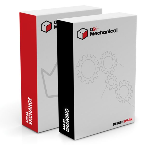 Bundle: Zusatzmodule Exchange und Drawing für das Tool Designspark Mechanical (Bild: RS Components)
