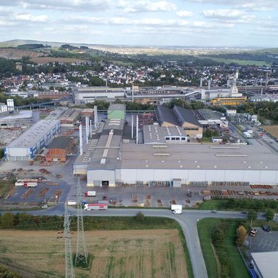 Luftbild von Buderus Edelstahl in Wetzlar. (Bild: Buderus)