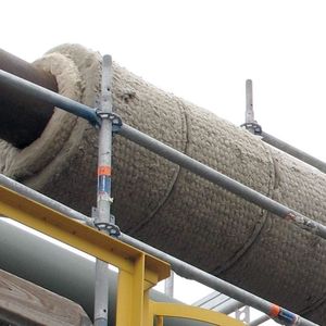 Die zweilagige Mischinstallation aus Ultimate Drahtnetzmatten und Drahtnetzmatten aus herkömmlicher Steinwolle sorgt für eine effiziente Dampfauskopplung mit möglichst geringen Wärmeverlustkosten.