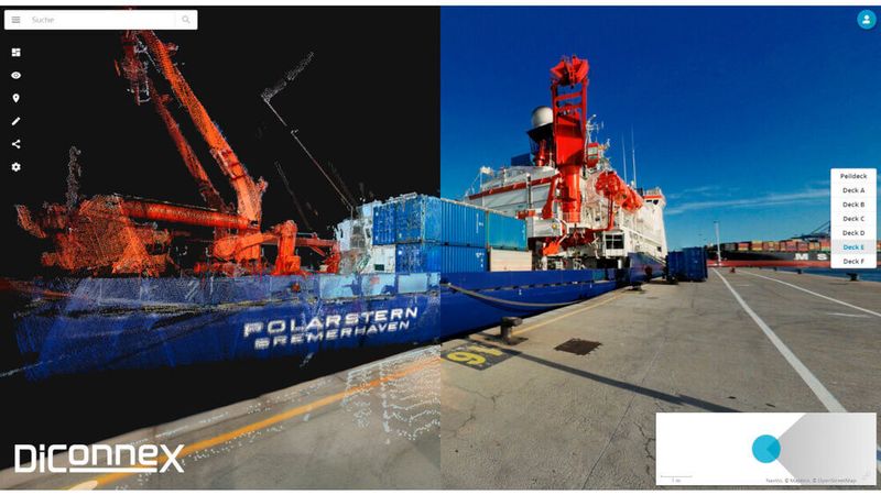 Ein digitaler Zwilling des Eisbrechers Polarstern existiert bereits. (DiConneX)