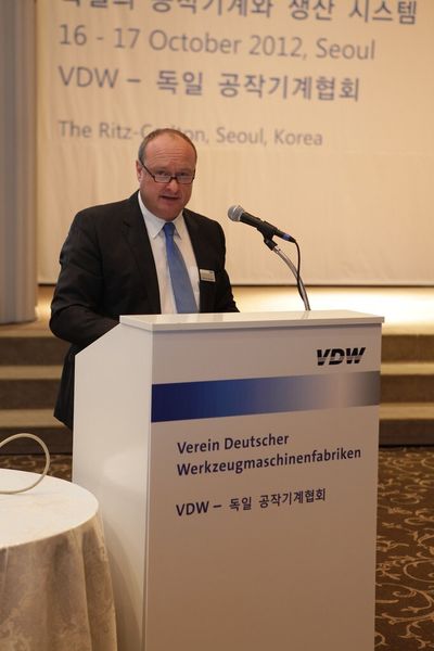 Klaus-Peter Kuhnmünch, VDW: „Die VDW-Symposien sind exklusive Kontaktbörsen für unsere Mitglieder mit hochkarätigen Kunden aus den jeweiligen Märkten.“ (Bild: VDW)