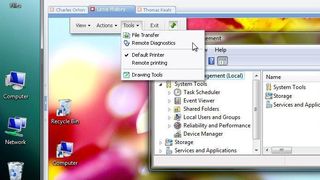 Mithilfe von NTRsupport von NTRglobal lassen sich IT-Systeme remote warten. Screenshot: NTRglobal (Archiv: Vogel Business Media)