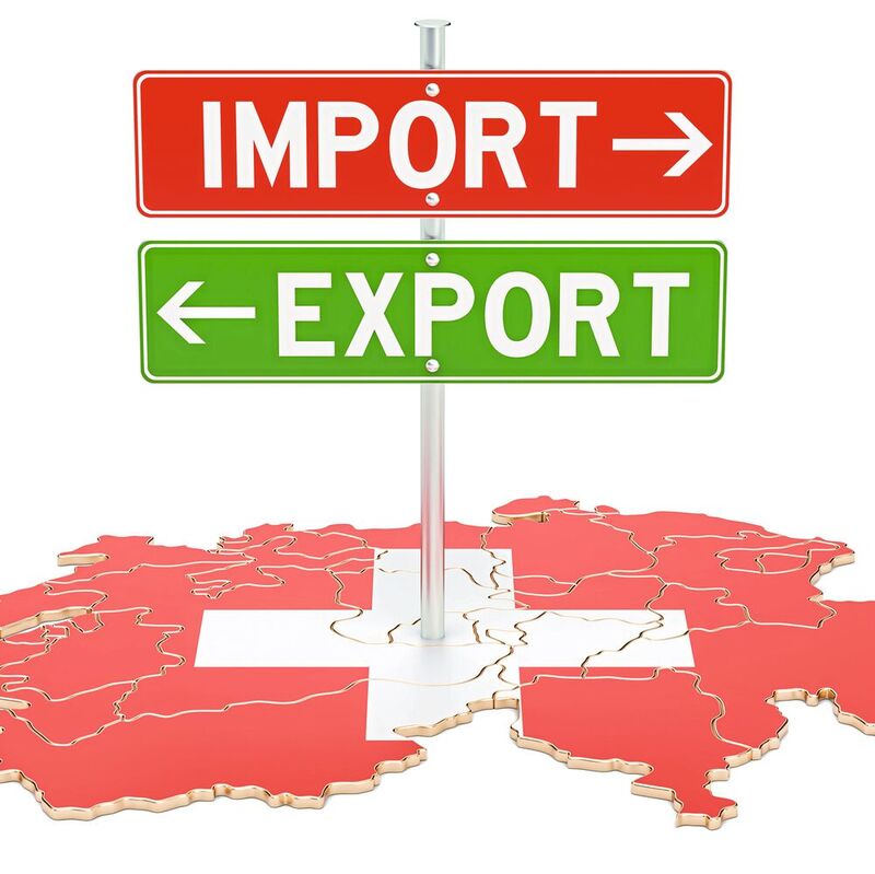 Bei den Schweizer Exporten zeichnet sich eine Trendwende ab: Im dritten Quartal sanke die Exporte nach Deutschland im Vergleich zum Vorjahresquartal um ein Prozent. Ein Viertel aller Exporte gehen nach Deutschland.
