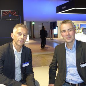 (l.) Axel Burhenne, Samsung, und André Nickel, Eurovia(Bild: IT-BUSINESS)