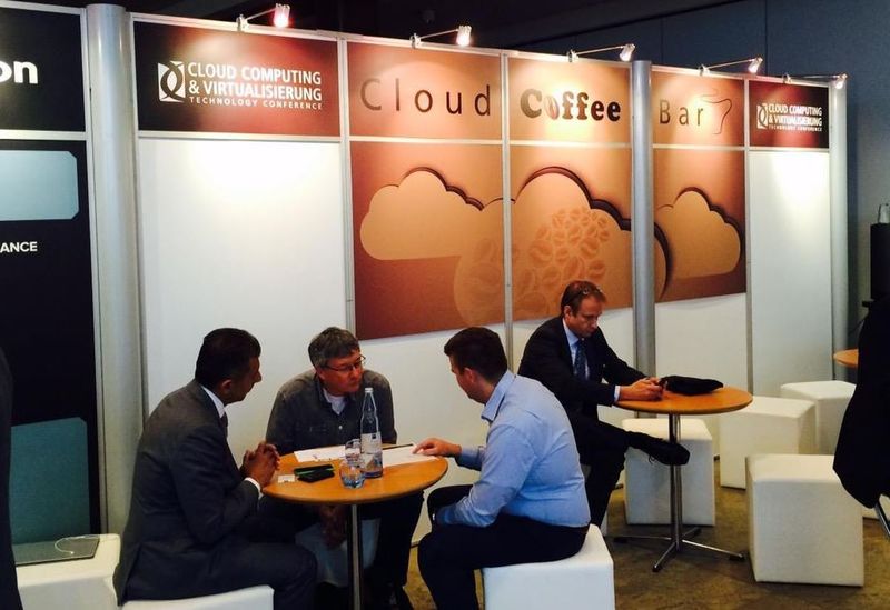 Premiere heute auf der CLOUD COMPUTING & VIRTUALISIERUNG Technology Conference 2015 in Neuss: die Cloud Coffee Bar lädt ein zu lockeren Gesprächen oder auch einer Ruhepause. (Bild: VIT)