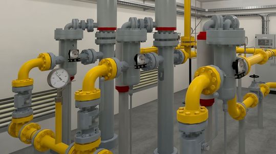 Abb. 1: virtueller Anlagenzwilling der Gasanlage(Bild:  Circle4XR)