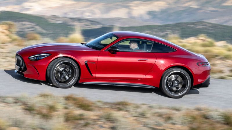 Mit seinem V8-Motor kommt der GT Coupé ohne jegliche E-Unterstützung aus. (Bild: Mercedes-AMG)