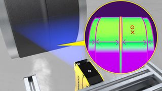 Bei der Schweißnahtprüfung an Gummischläuchen erkennt das 3D-L4000 selbst kleinste Mängel und kann präzise Messungen vornehmen (Bild: Cognex)