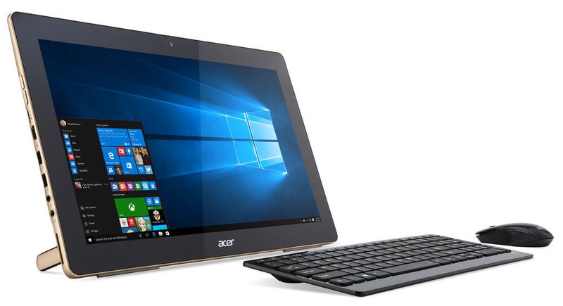 Der All-in-One-Rechner Aspire Z3-700 ist mit einem 17,3-Zoll-Full-HD-Display ausgestattet. Er nutzt Pentium- oder Celeron-N-CPUs von Intel als Prozessor. (Bild: Acer)