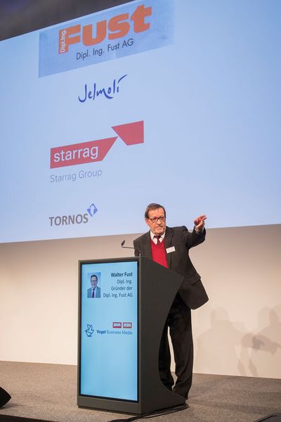 Keynote Speacker Dipl.-Ing. Walter Fust zeigte eindrücklich auf, was ihn zu einem erfolgreichen Unternehmer werden liess. (Thomas Entzeroth)