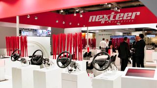 Nexteer und Wabco kooperieren bei aktiven Lenksysteme für Nutzfahrzeuge. Auf der IAA 2017 zeigte der Zulieferer bereits seine Lenk-Konzepte für autonom fahrende Fahrzeuge. (Nexteer)