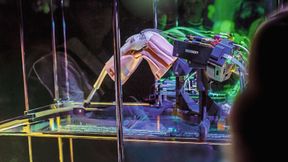 The surgical robot developed at the University of Basel as part of the Miracle II project was also a highlight at the 2025 World Expo in Osaka, Japan. (Image:University Hospital Basel: Kai-Marie Schimanski, Carl-Victor Krüger and Aidan Alberola)