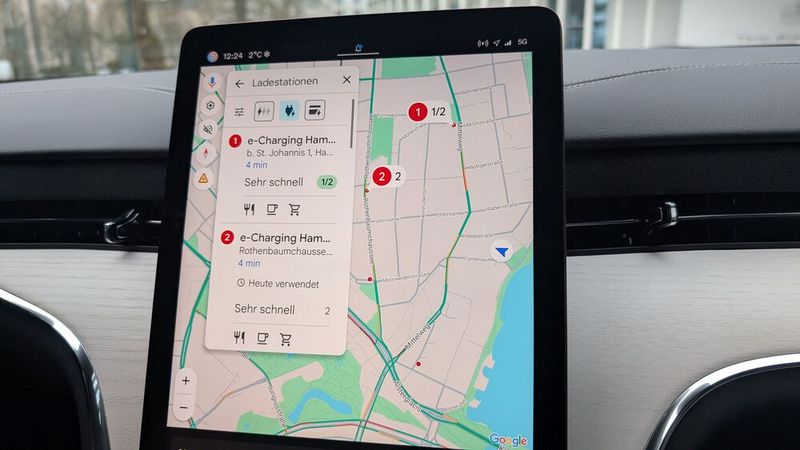 Das Planen von Ladestopps klappt im EX 90 reibungslos. (Bild: Mauritz – VCG)