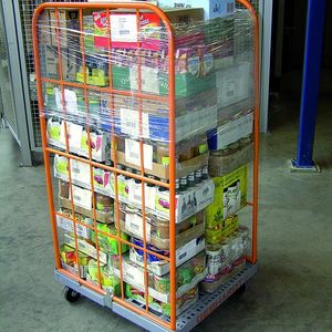 Der fertig kommissionierte Rollcontainer zeigt einen hohen Optimierungsgrad und eine hohe Stabilität.  Bilder: Witron