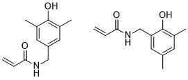 Abb. 3: Ausgewählte mit N-Hydroxymethylacrylamid umgesetzte Xylenole (Bild: Uni Düsseldorf)
