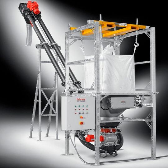 Die variable Verladeeinheit zeichnet sich durch staubfreie Verladung, nahezu 100%ige Restentleerung und Atex-Option aus, außerdem genügt eine Steckdose für den Einsatz. Die variable Verladeeinheit zeichnet sich durch staubfreie Verladung, nahezu 100%ige Restentleerung und Atex-Option aus, außerdem genügt eine Steckdose für den Einsatz.