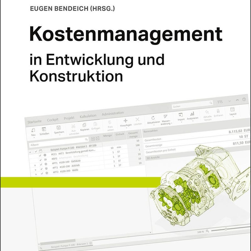 Obwohl in der frühen Phase der Entwicklung und Konstruktion meist noch keine vollständigen Produktinformationen vorliegen, können die Daten doch wichtige Hinweise auf die Kostenwirkungen konstruktiver Entscheidungen liefern. Im Fachbuch "Kostenmanagement in Entwicklung und Konstruktion" wird dies anhand praktischer Anwendungsbeispiele der Autoren veranschaulicht, die dem Leser wertvolle Tipps und Impulse für ein wirksames Kostenmanagement aufzeigen.