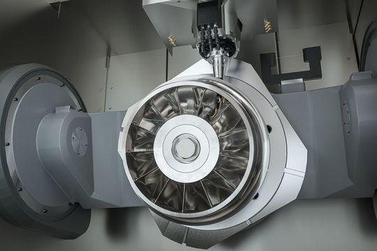 Visitors to Mach explored Solidcam’s highly refined Simultaneous 5 Axis strategies.(Source:  Solidcam)