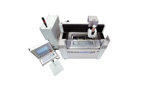 Machine MDC Dätwyler de découpe au jet d'eau, distribuée par Num SA (Image: Num) (Archiv: Vogel Business Media)