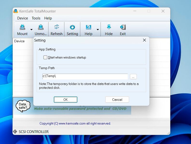 Die Optionen von TotalMounter ermöglichen einen Autostart. (Bild: Joos (Screenshot))