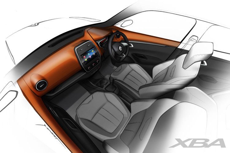 So sah das Interieur des Kwid auf dem elektronischen Reißbrett der Renault-Designer aus. (Foto: Renault)