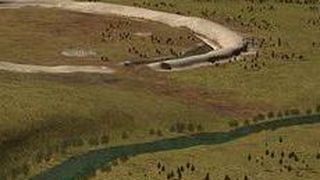 Durrington Walls – hier eine Computergrafik – liegt etwa drei Kilometer von Stonehenge entfernt. (Bild: LBI Archpro, Juan Torrejón Valdelomar, Joachim Brandtner)