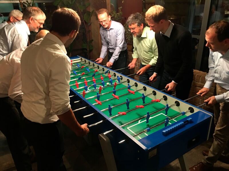 Tischkickerturnier am Abend des ersten Kongresstages (Process)