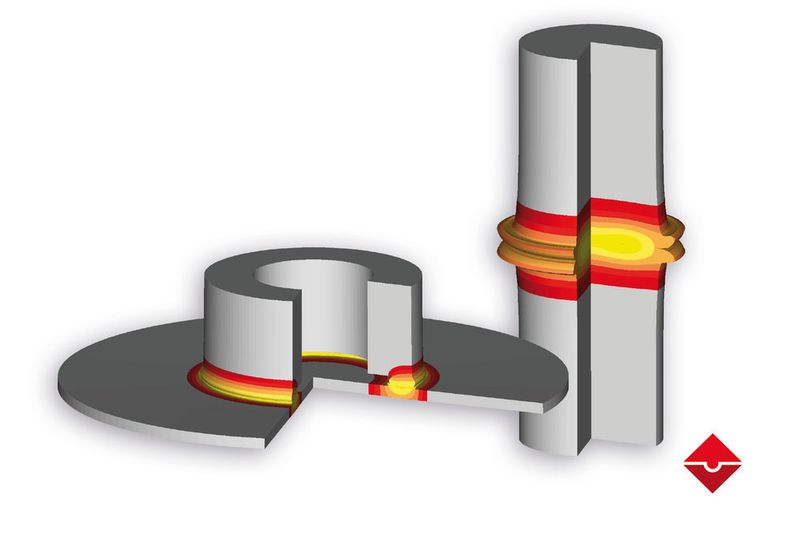 Das neue Modul Pressschweißen unterstützt bei der Simulation von mechanisch-thermischen Verfahren, bei denen Werkstücke über das Einbringen von Druck und Wärme gefügt werden. Beispiele sind Verfahren wie das Widerstandspunktschweißen, Reibschweißen und das Reibpunktschweißen. (Simufact)