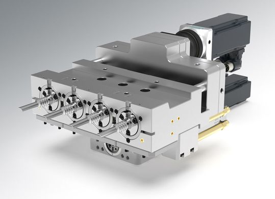 The new servo-electric linear unscrewing unit (SLU) from Servomold.(Source:  Servomold)