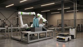 KI-gesteuerte Roboter sind in der Lage, unterschiedliche Fertigungsprozesse selbstständig auszuführen. (Bild: Fanuc)