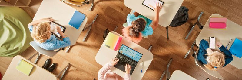 Deutschland ist vom digitalen Klassenzimmer noch weit entfernt.(Bild:  Gorodenkoff - stock.adobe.com)