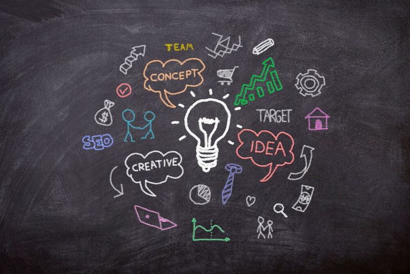 Freie Assoziationen: Sie stecken bei einem Problem fest und finden einfach keinen Ausweg? Dann treten Sie einen Schritt zurück und sammeln Sie alle Gedanken zu dem Thema auf einem Blatt Papier (Brainstorming). (Bild: gemeinfrei)