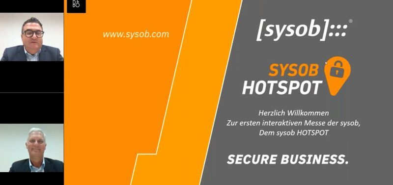 Zu Beginn des Hotspot begrüßen Thomas Hruby (oben) und Georg Thoma (unten), beide Geschäftsführer bei Sysob, die Gäste per Live-Stream. (IT-Business)