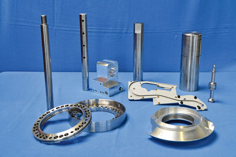 Hochkomplexe präzise Referenzteile mit grosser Fertigungstiefe in verschiedenen Materialien. (Bild: Borner)