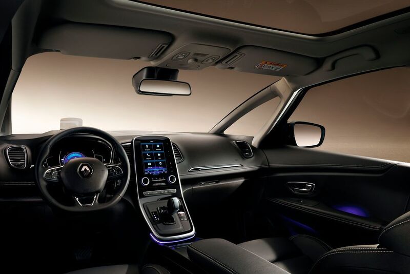 Optional kann der Renault Grand Scénic mit einem Touchscreen in Form eines Tablets ausgestattet werden. (Foto: Renault)